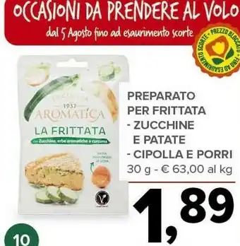 Todis Preparato Per Frittata Zucchine E Patate offerta