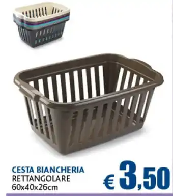 Cesta Biancheria 60x40x26cm