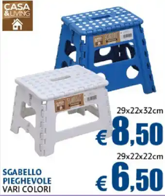 Casa & Co Casa & Living Sgabello Pieghevole 29x22x22cm offerta