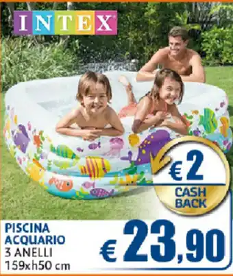 Casa & Co Intex Piscina Acquario 3 anelli 159xh50cm offerta