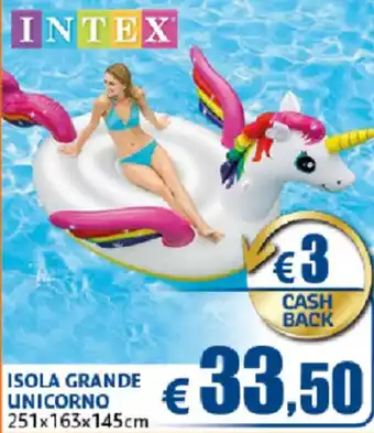 Casa & Co Intex Isola Grande Unicorno 251x163x145cm offerta