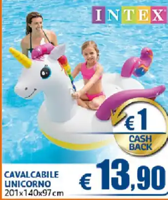 Intex Cavalcabile Unicorno 201x140x97cm