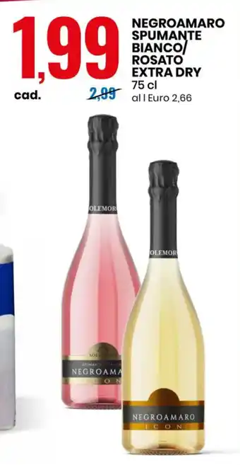 Negroamaro Spumante Bianco/Rosato Extra Dry 75 cl