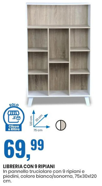 Eurospin Libreria con 9 Ripiani offerta