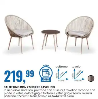 Salottino con 2 Sedie 1 tavolino