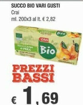 Crai Succhi di frutta offerta