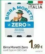 Carrefour Moretti Birra Zero 330 G(ml) offerta