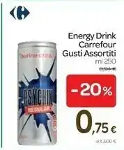 Carrefour Energy Drink Carrefour offerta