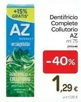 Carrefour Az Dentifricio Complete Collutorio offerta