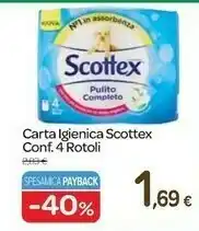 Carrefour Scottex Original Carta Igienica offerta