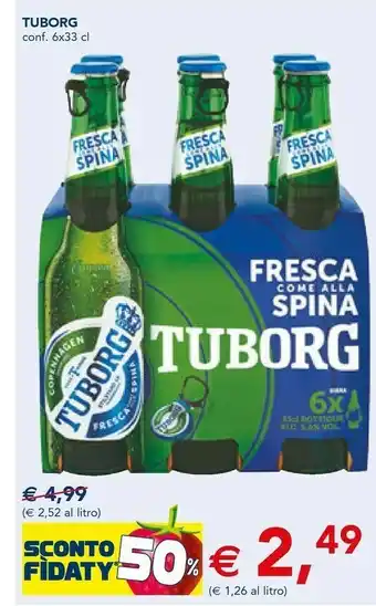 Esselunga Tuborg Birra 330 G(ml) offerta