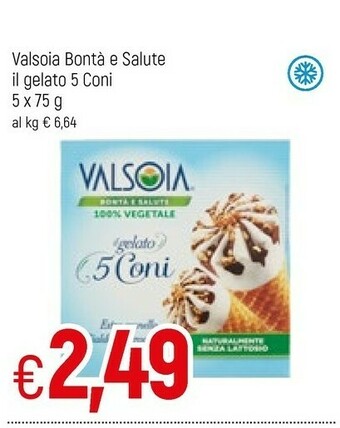 Famila Valsoia Bonta E Salute Il Gelato 5 Coni offerta