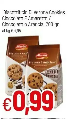 Famila Marini Biscottificio Di Verona Cookies Cioccolato E Amaretto offerta