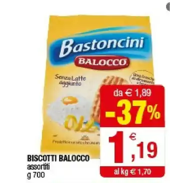 Iperal Balocco Biscotti Bastoncini offerta