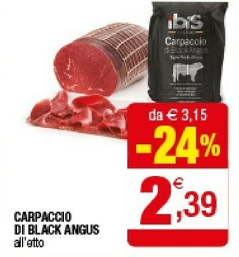 Iperal Carpaccio Di Black Angus offerta