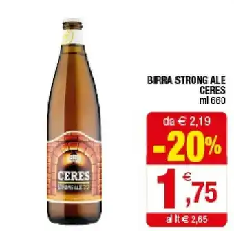 Iperal Ceres Birra Strong Ale offerta