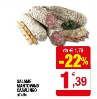 Iperal Salame Mantovano Casalingo offerta