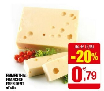 Iperal President Emmenthal Francese offerta