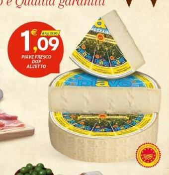 Vivo Supermercati Piave Fresco Dop offerta