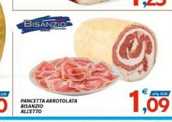 Vivo Supermercati Bisanzio Pancetta Arrotolata offerta