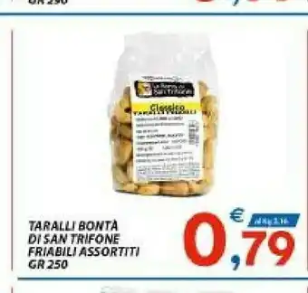 Vivo Supermercati Le Bontà San Trifone - Taralli Friabili Classico offerta