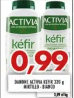 Danone Activia Kefir 320 g Mirtillo Bianco
