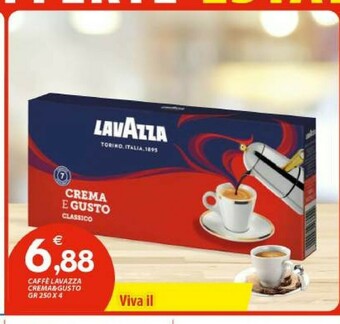 Vivo Supermercati Lavazza Caffè Crema E Gusto offerta
