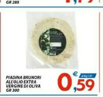 Vivo Supermercati Brunori Piadina All'olio Extra Vergine Di Oliva 300 Gr offerta