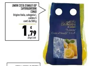 Conad Superstore Conad Limoni Costa D'Amalfi IGP Sapori & Dintorni offerta