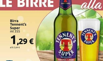 Carrefour Market Tennent's Birra offerta