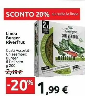 Carrefour Market Riverfrut Burger Delicato offerta