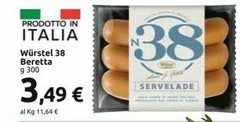 Carrefour Market Beretta Wurstel 38 offerta