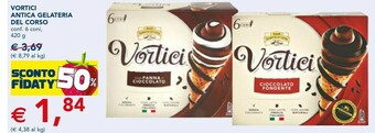Esselunga Antica gelateria del corso Vortici Cioccolato Fondente Perugina 420 G(ml) offerta