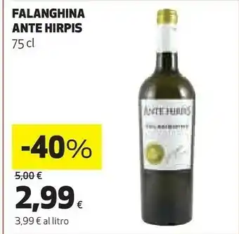 Coop Ante Hirpis Falanghina offerta