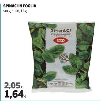 Coop Coop - Spinaci In Foglia Surgelati 1000 G(ml) offerta