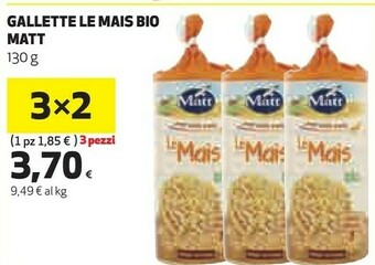 Coop Matt Le Mais Bio 130 G(ml) offerta