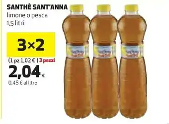 Coop Sant'anna San Thé Pesca 1500 G(ml) offerta
