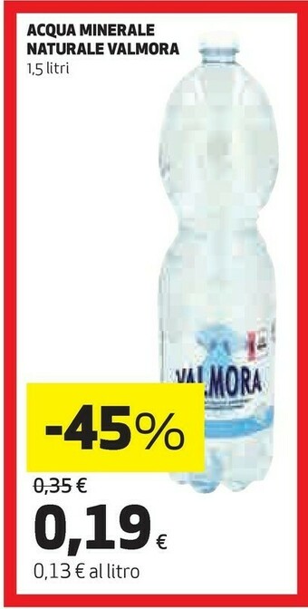 Coop Valmora Acqua offerta