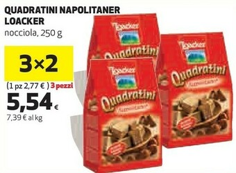 Coop Loacker Quadratini Napolitaner 250 G(ml) offerta