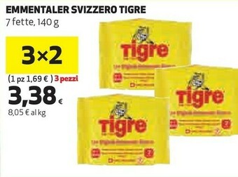 Coop Tigre - Formaggini Con Originale Emmentaler Svizzero 140 G(ml) offerta