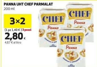 Coop Parmalat Panna Chef 200 G(ml) offerta