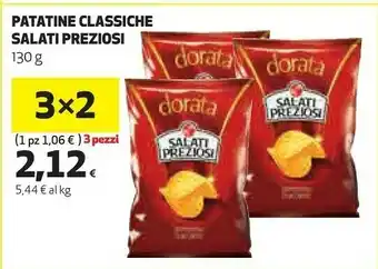 Coop Salati preziosi Patatine Classiche 130 G(ml) offerta