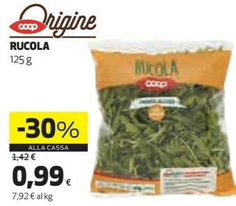 Coop Coop - Rucola 125 G(ml) offerta