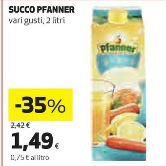 Coop Pfanner Succhi Di Frutta offerta