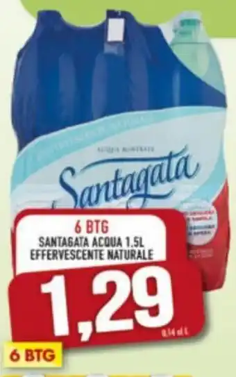 Santagata Acqua 1,5 l Effervescente Naturale