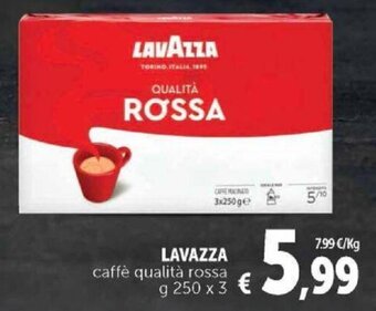 Lavazza Caffè qualità rossa g 250 x 3
