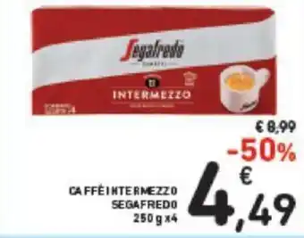 Conad Segafredo Caffé Intermezzo 250 g x4 offerta