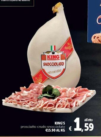 Deco Supermercati King's Prosciutto crudo snocciolato offerta