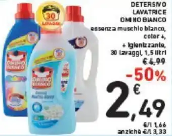 Conad Omino Bianco Detersivo Lavatrice 30 lavaggi, 1,5 litri offerta