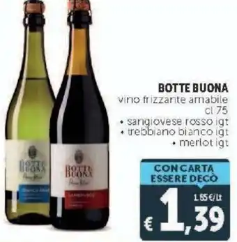 Botte Buona vino frizzante amabile 75 cl